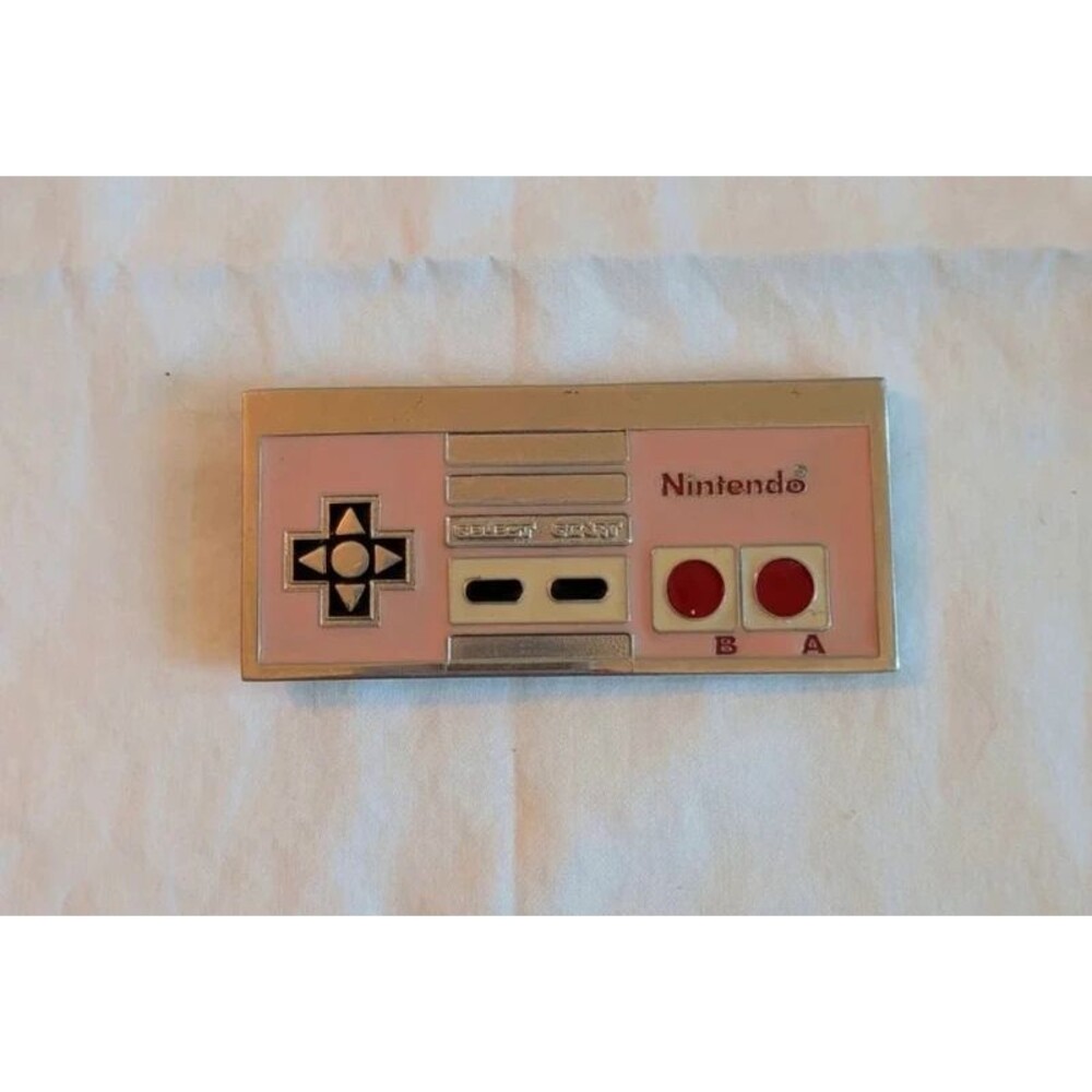 Vintage Metal Nintendo NES Controller Belt Buckle